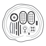 Rubber parts kit L series, M series, capsule 01215601